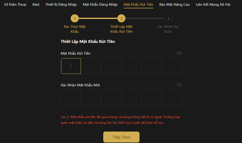 rút tiền 130BET