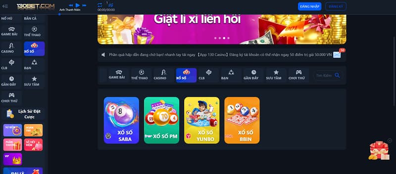 Các loại hình chơi lô đề tại 130 casino ra sao?